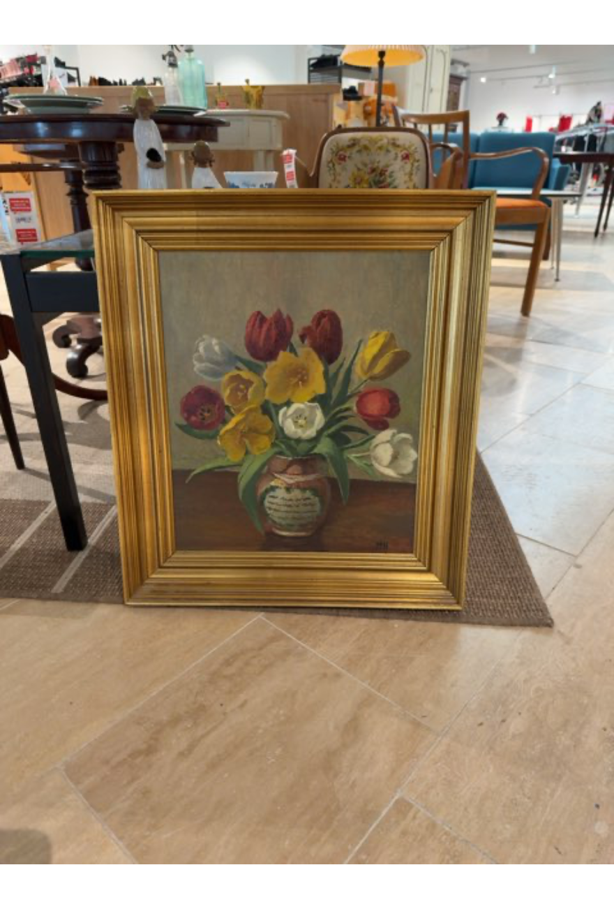 Maleri med tulipaner